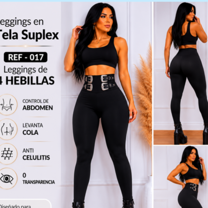 Leggins de cuatro hebillas - Ref 017