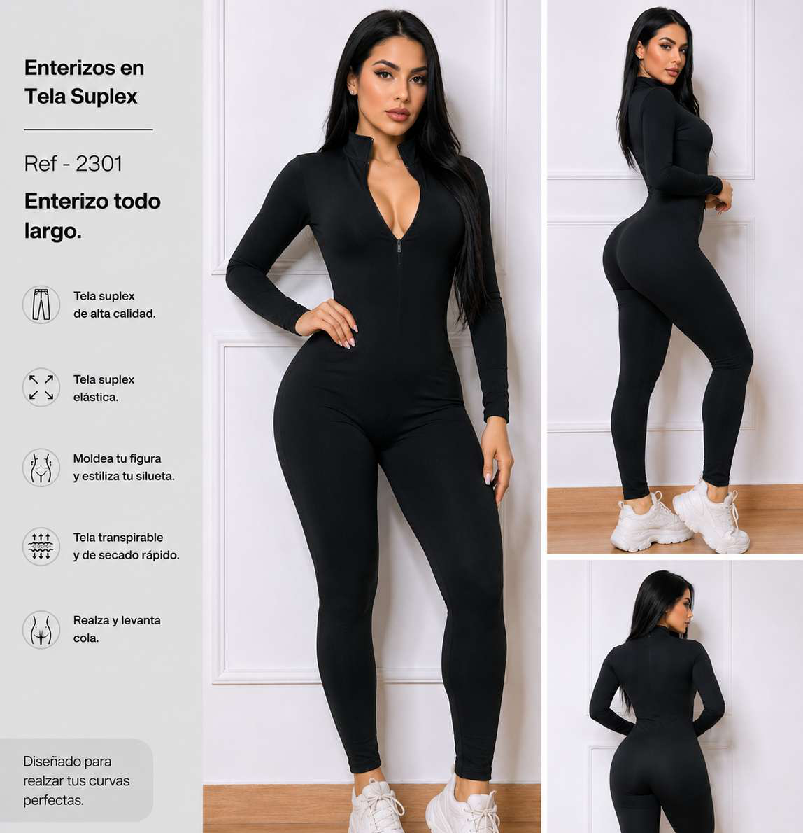 Enterizo todo largo - Ref 2301