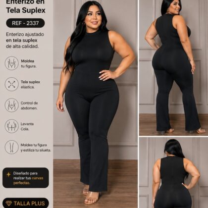 Enterizo bota campana - Ref 2337 Talla Plus