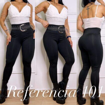 Leggins con correas de pedreria - Ref 101
