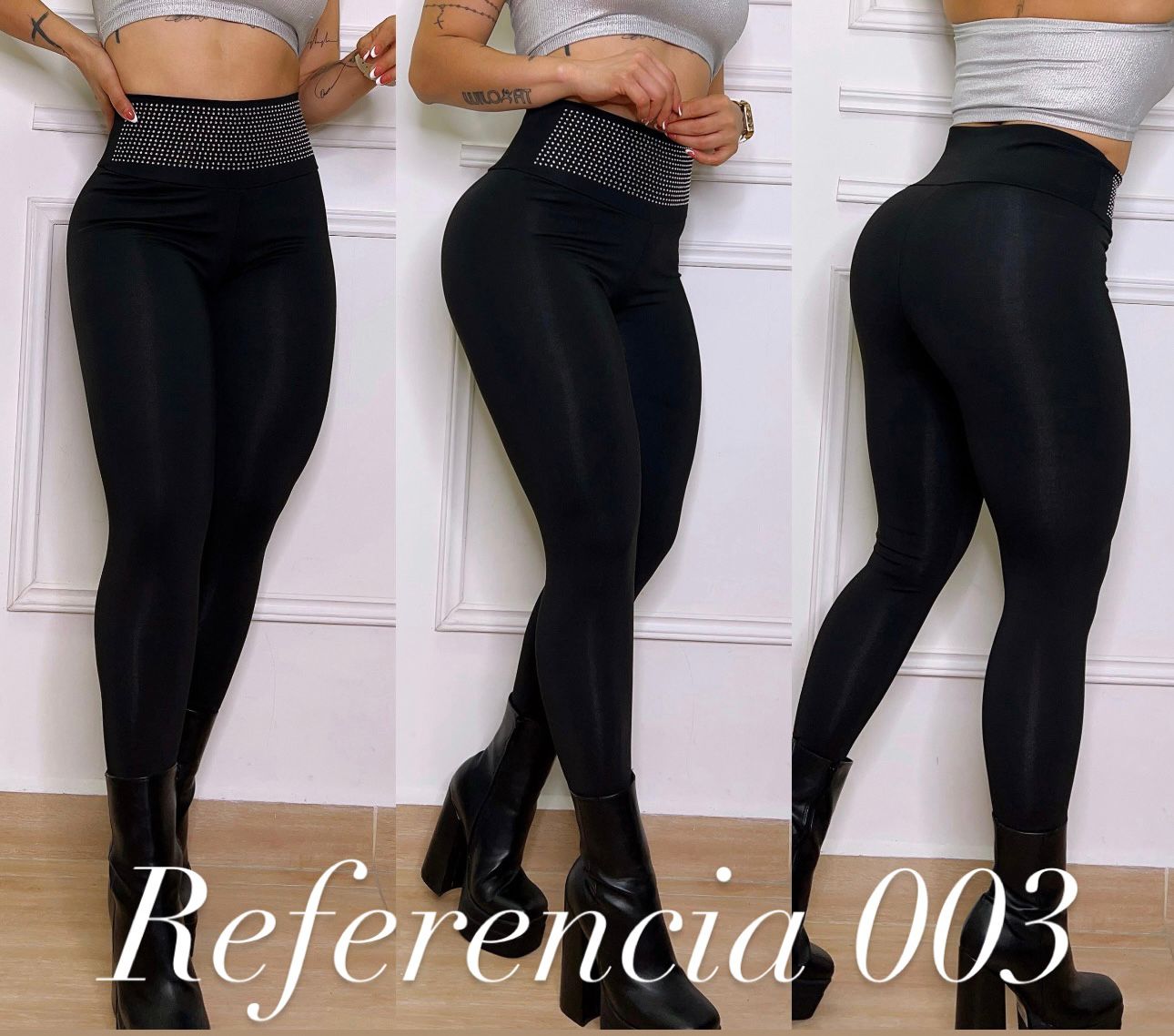 Leggins clasico con pedreria - Ref 003 Talla unica