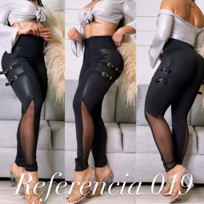 Leggins de malla con hebillas laterales - Ref 019