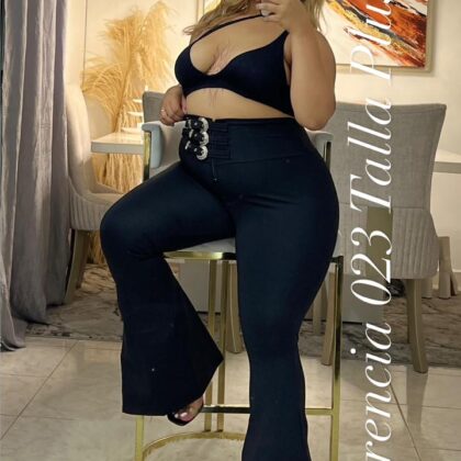 Leggins con bota campana tres correas - Ref 023 Talla Plus