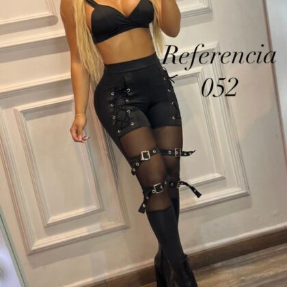 Leggins con malla y cuatro hebilla - Ref 052