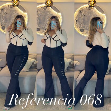Leggins bota campana con argollas - Ref 068 Talla Plus