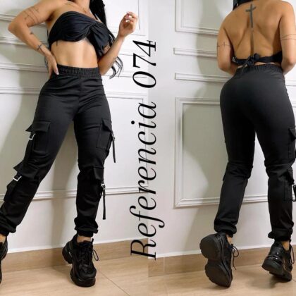Pantalon tipo cargo jogger - Ref 074