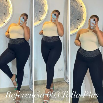 Leggins clasico de pedreria - Ref 003 Talla Plus