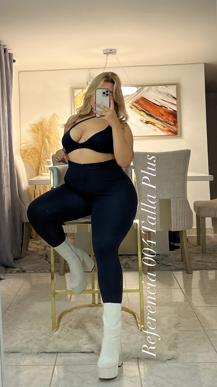 Leggins clasico de cierre - Ref 004 Talla Plus - Imagen 2