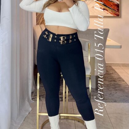 Leggins de hebillas doradas - Ref 015 Talla Plus