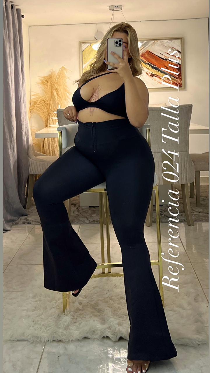 Leggins clasico de bota campana - Ref 024 Talla Plus