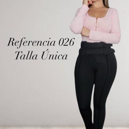 Leggins ejecutivo de hebillas forradas - Ref 026