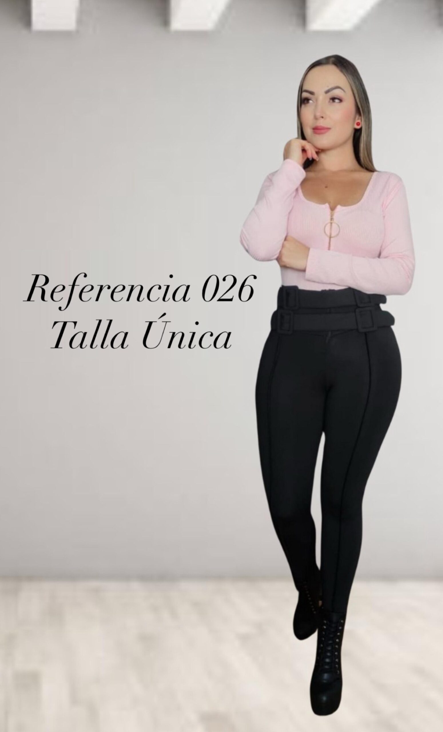 Leggins ejecutivo de hebillas forradas - Ref 026