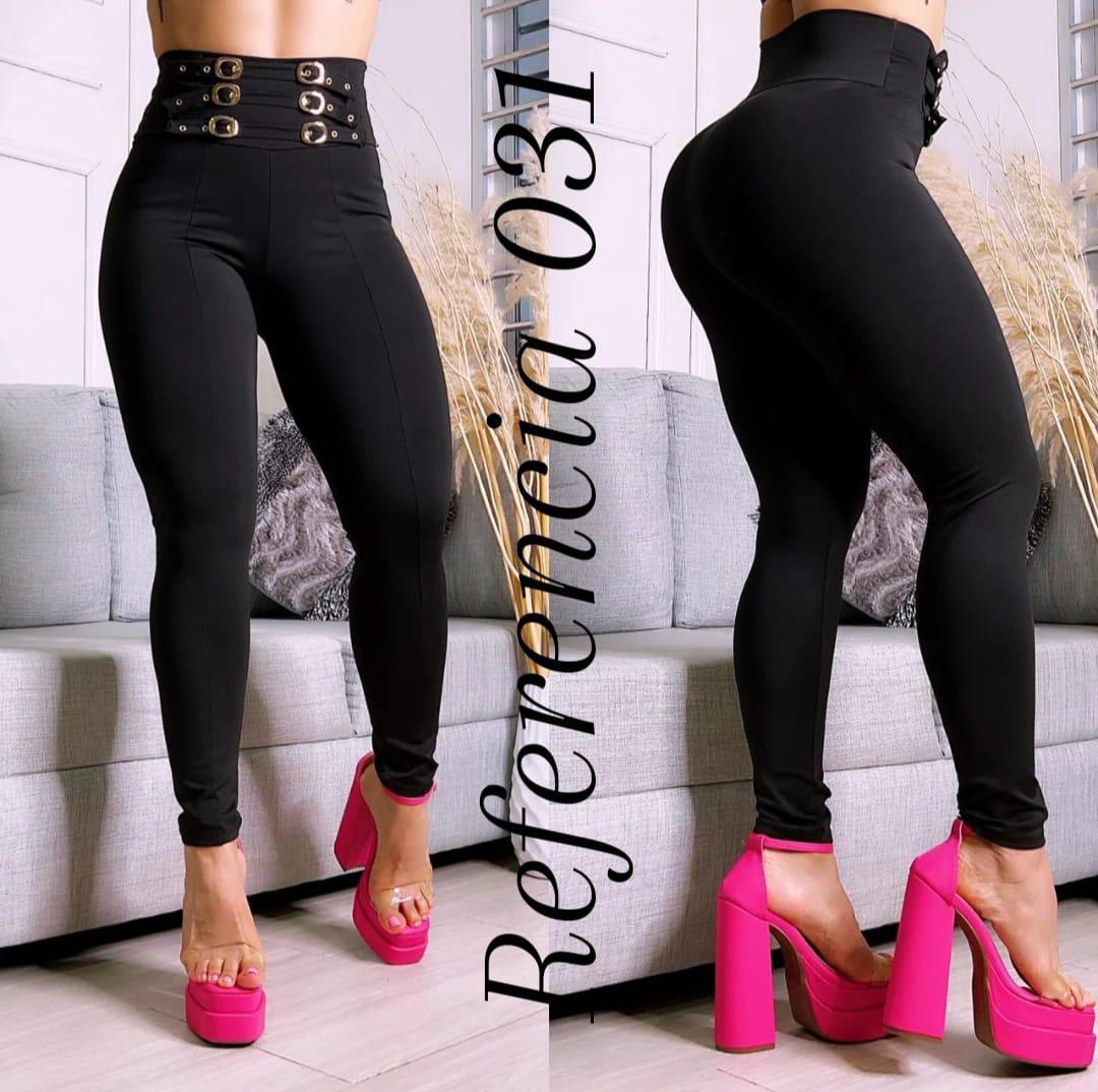 Leggins de 6 hebillas en pretina - Ref 031