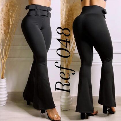 Leggins bota campana de hebillas forradas - Ref 048