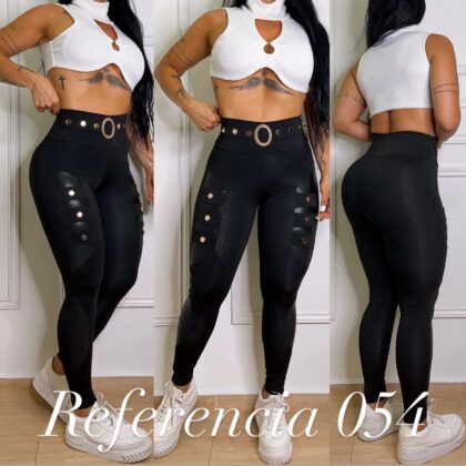 Leggins de hebillas y botones dorado - Ref 054