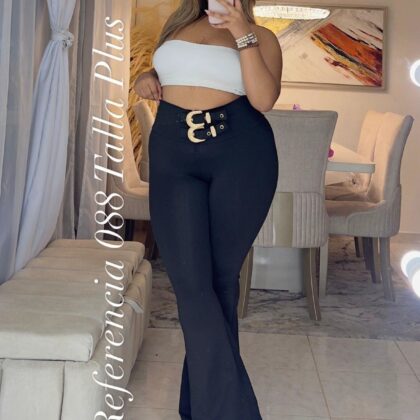 Leggins bota campana con hebilla - Ref 088 Talla Plus