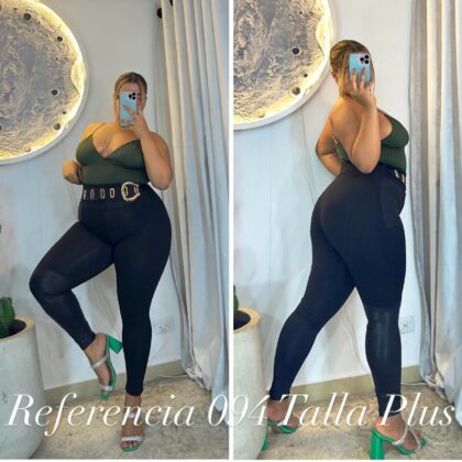 Leggins de hebilla grande con ojal ovalado - Ref 094 Talla Plus