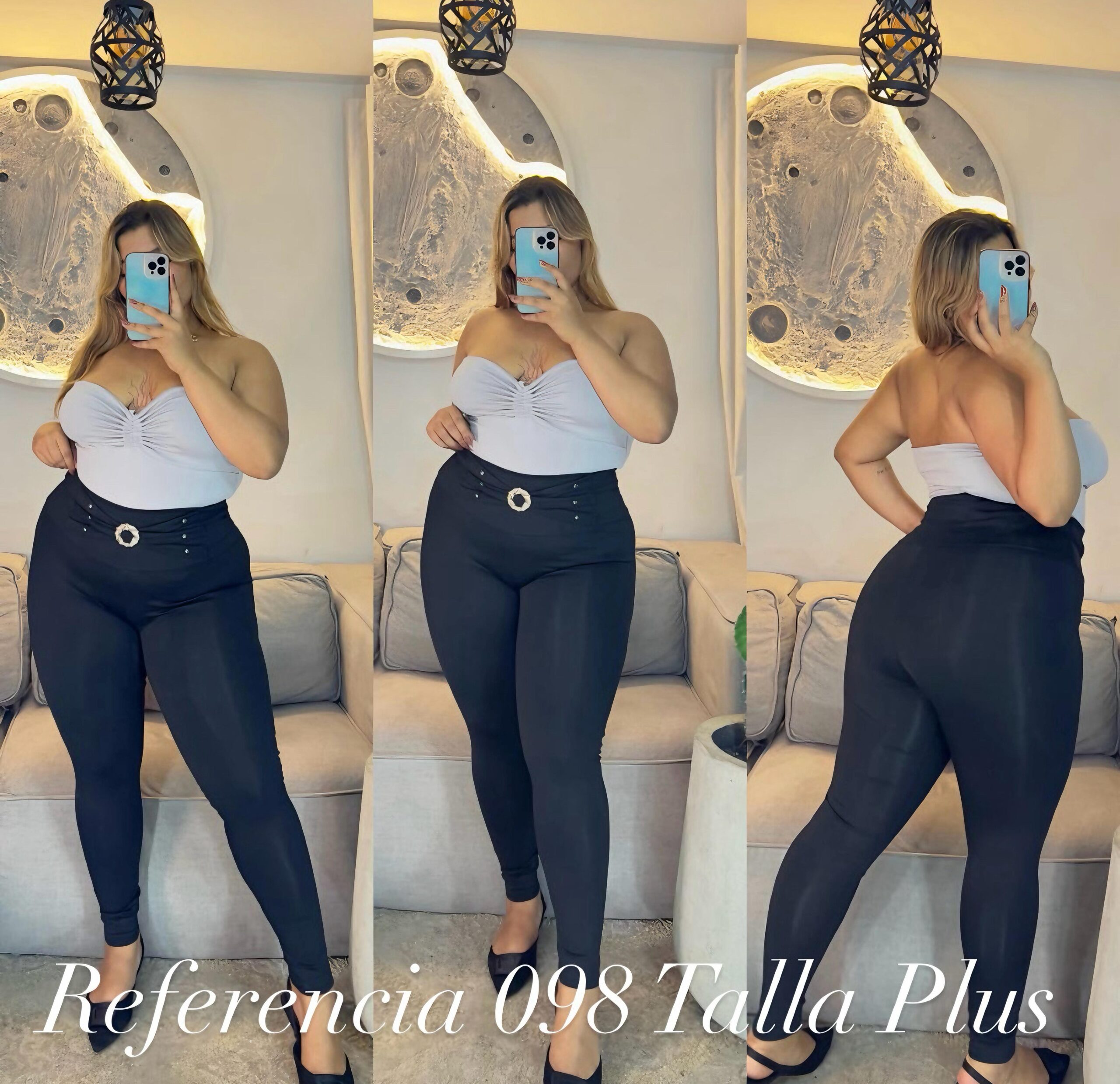 Leggins clasicos de hebilla - Ref 098 Talla Plus