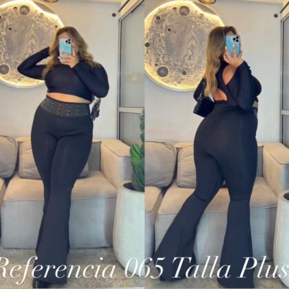 Bota campana con pedreria - Ref 065 Talla Plus