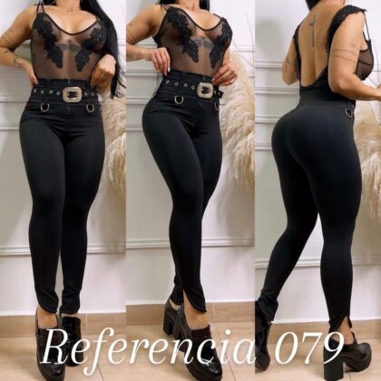 Leggins de Hebilla de pedreria y argollas - Ref 079