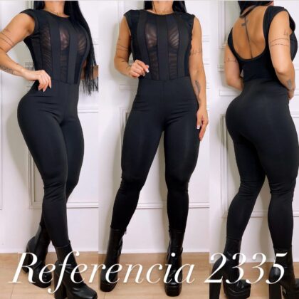 Enterizo de malla tex lateral - Ref 2335