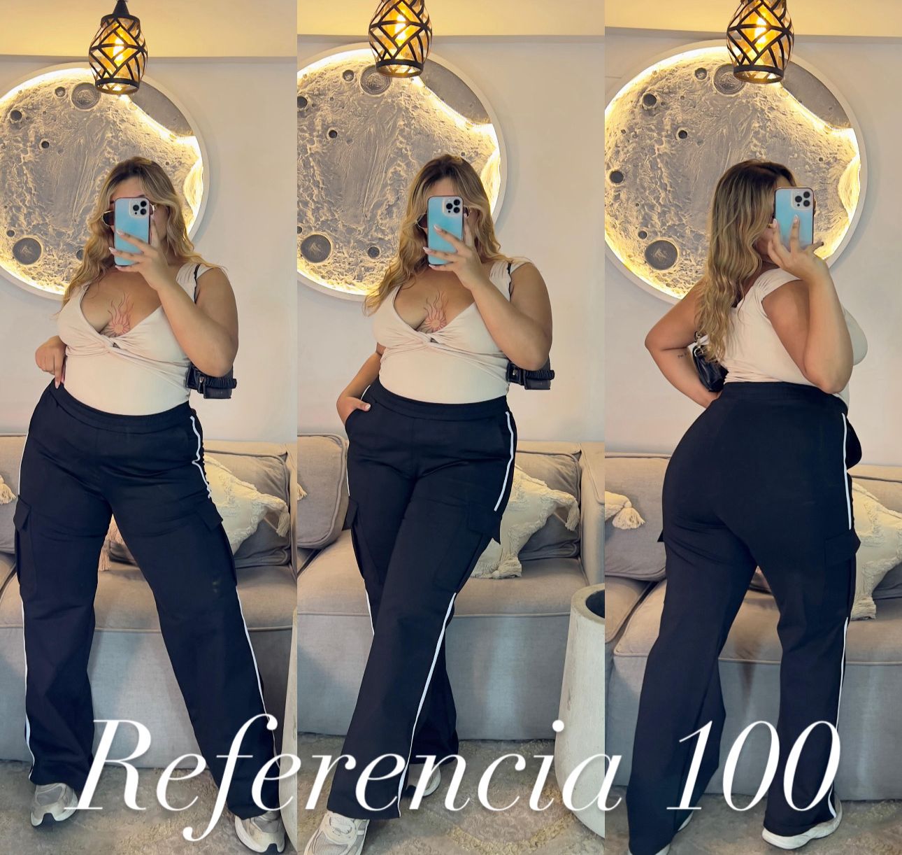 Pantalon tipo cargo - Ref 100 Talla Plus