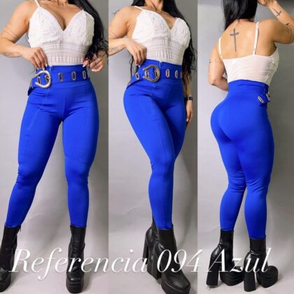 Leggins de Hebilla Grande color azul - Ref 094 Talla unica