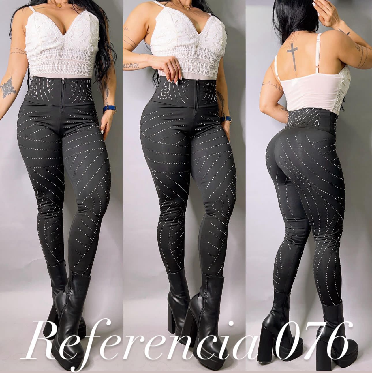 Leggins con pedreria Ref - 076 Talla Unica