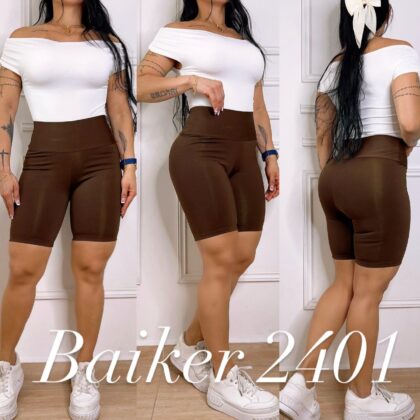 Baiker en tela suplex color Cafe- Ref 2401 Talla unica