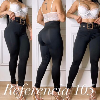 Leggins de hebillas y ojal ovalados - Ref 105 Talla unica