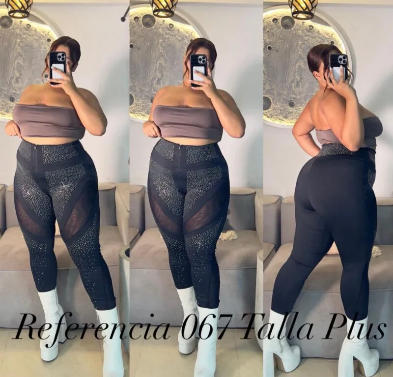 Leggins de pedreria - Ref 067 Talla Plus