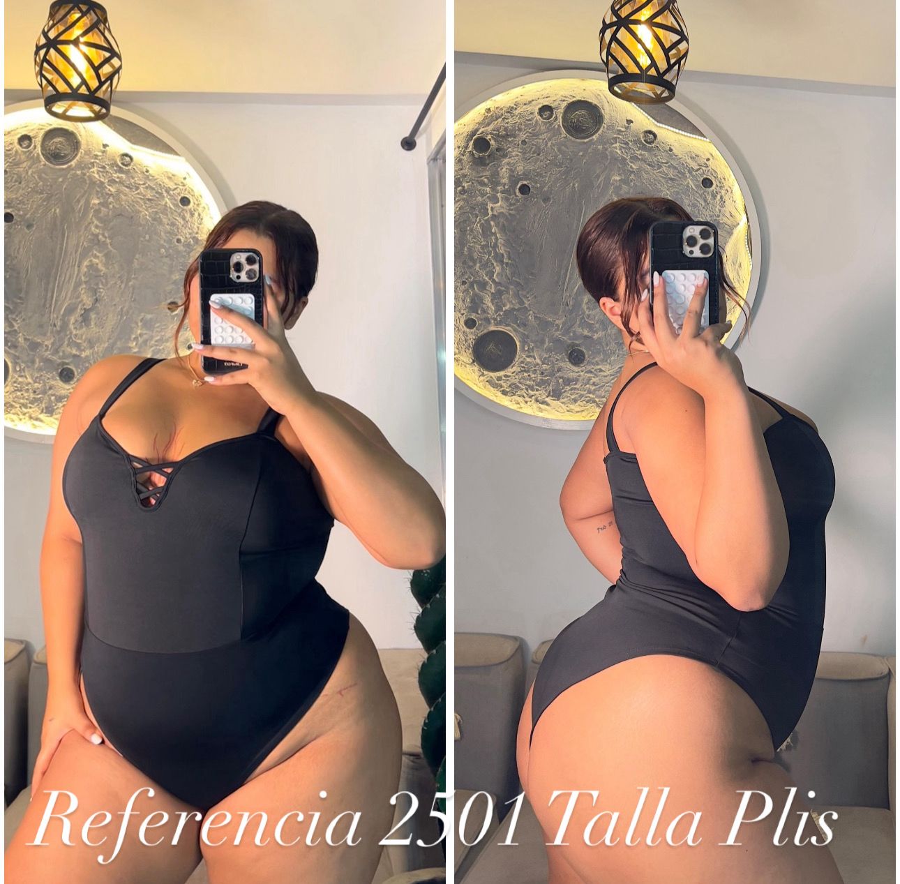 Bodys de tiras con control de abdomen - Ref 2501 Talla Plus