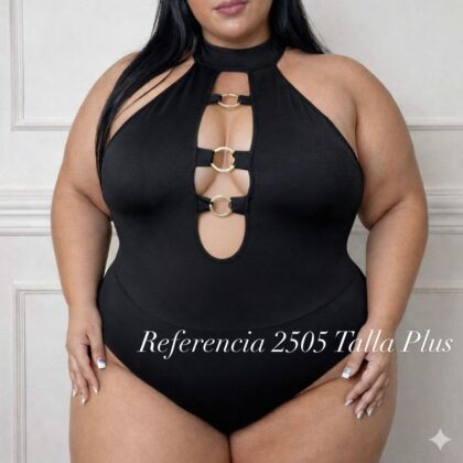 Bodys de argollas corta control de abdomen - Ref 2505 Talla plus
