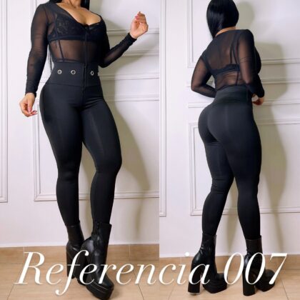 Leggins de de cuatros ojales– Ref 007 Talla Unica
