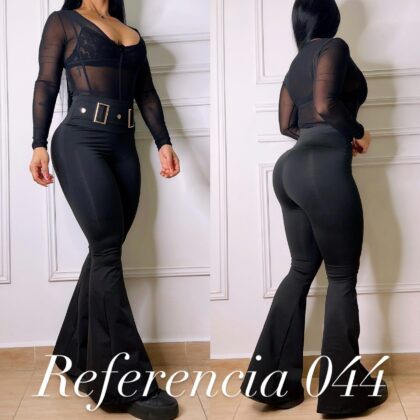 Leggins bota campana de con hebillas dorada - Ref 044 Talla Unica