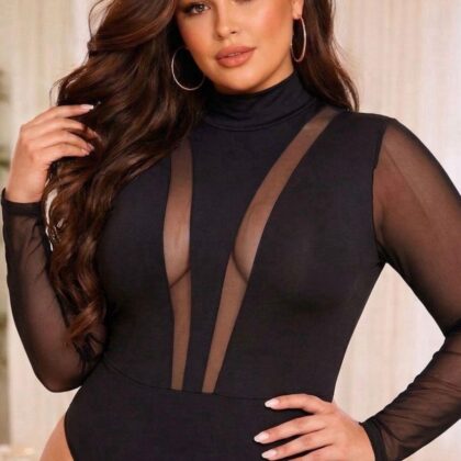 Bodys de malla tex control de abdomen – Ref 2510 Talla Plus