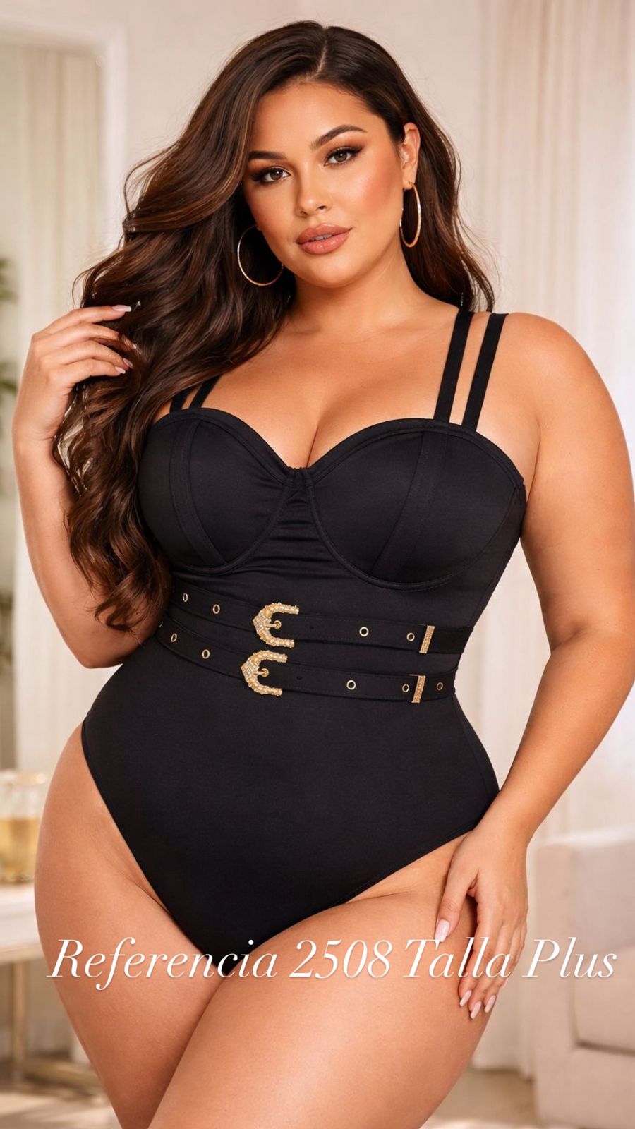 Bodys de hebillas con control de abdomen – Ref 2508 Talla Plus
