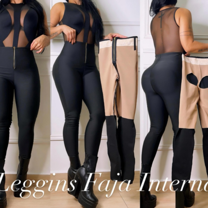 Leggins con fajas interna.