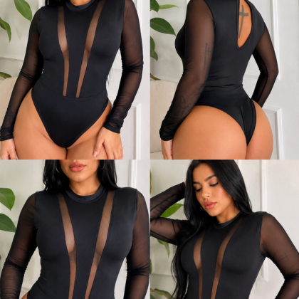 Bodys de malla tex control de abdomen – Ref 2510 Talla Unica